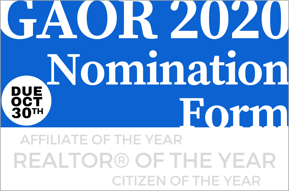 GAOR Annual Awards Nominations