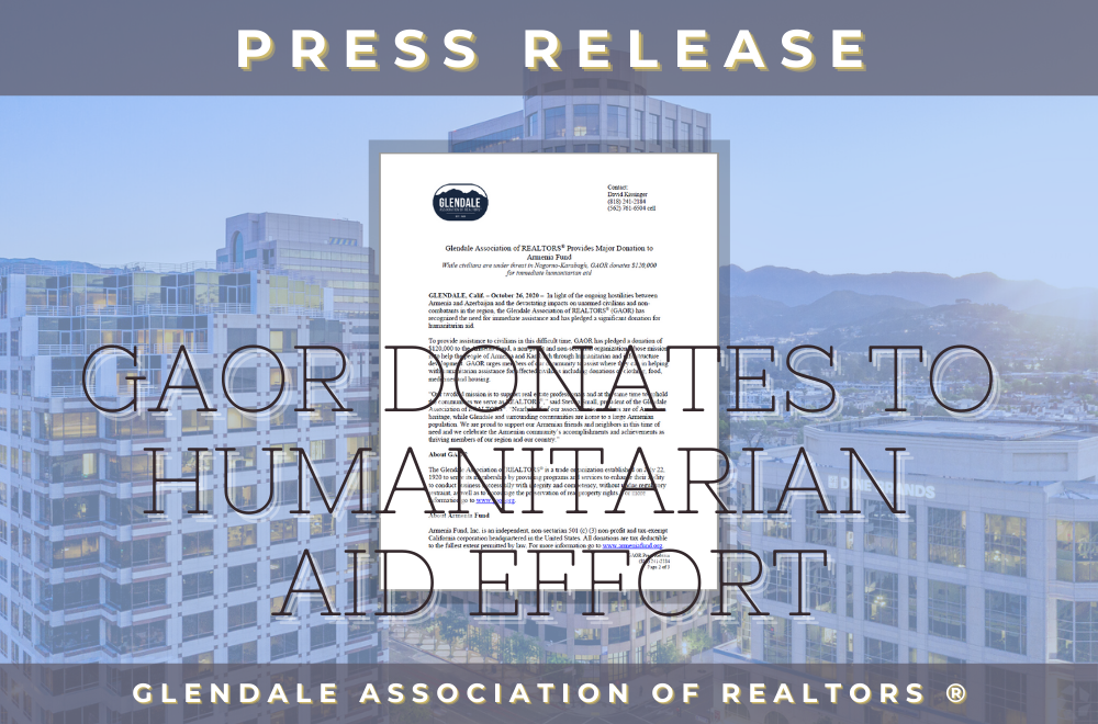 Humanitarian Aid Effort to Armenia Fund