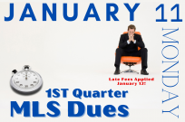 2021 Quarter 1 MLS Fees Due