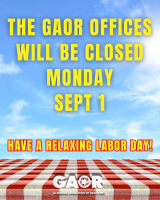 GAOR Office Closed Labor Day 2025