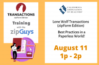 Lone Wolf Transactions (zipForm Edition) Best Practices in a Paperless World!