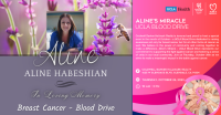 Blood Drive In Loving Memory of Aline Habeshian