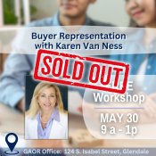 Buyer Representation with Karen Van Ness - May 30