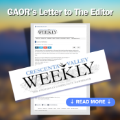 Crascenta Valley Weekly Letter - May 28