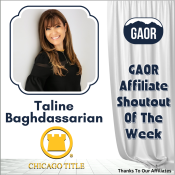GAOR Affiliate Shoutout Of The Week - Taline-Baghdassarian