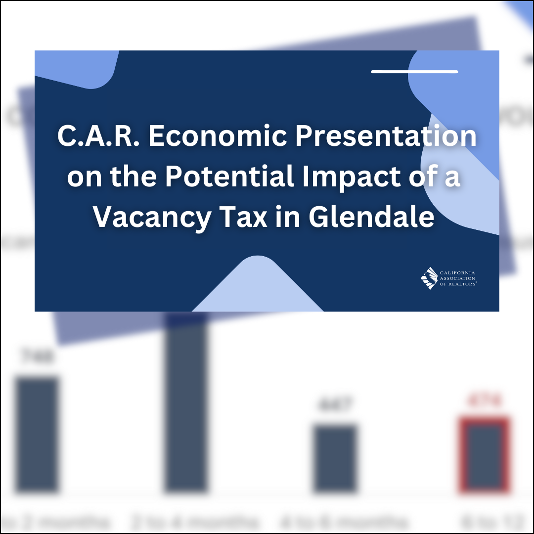 Impact of a Vacancy Tax in Glendale - CAR