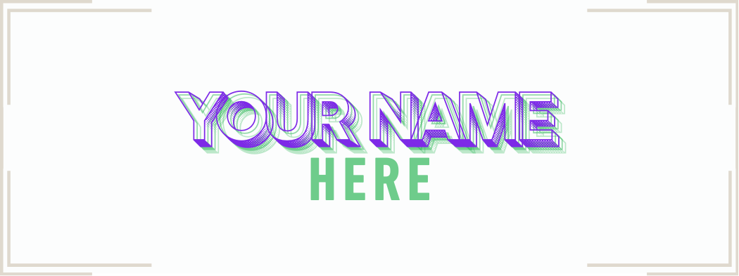 Sponsor Me! Your Name Here