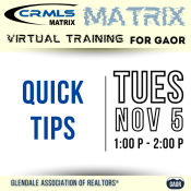 crmls training - Quick Tips - 2024 NOV