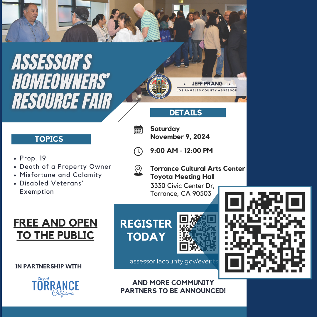 Assessors Homeowners Resource Fair Torrance Nov