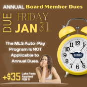 Board Fees Due Jan 31 FRI