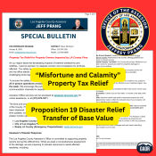 LA County Assessor - Misfortune and Calamity and Prop 19 Property Tax Relief