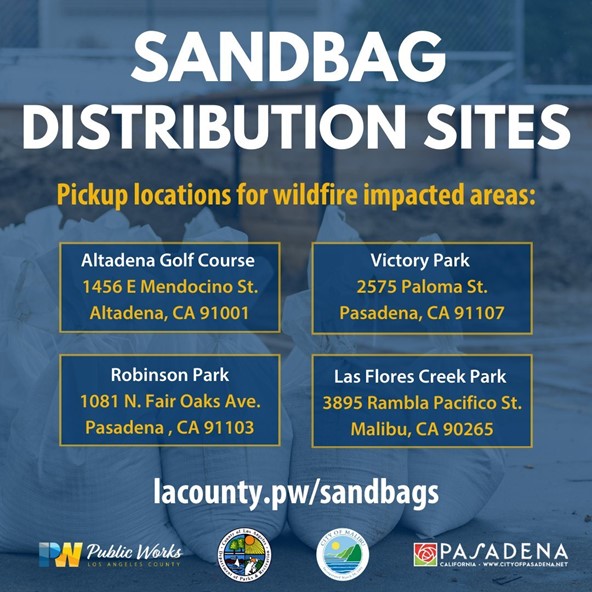 sandbag distribution sites