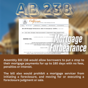 CA AB 238 Mortgage Forbearance