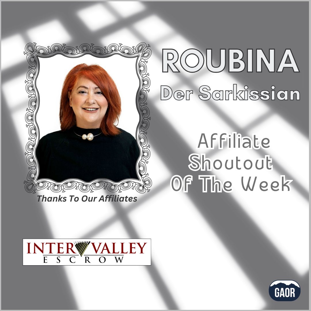Affiliate Shoutout - Roubina Der Sarkissian