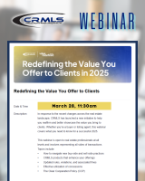 CRMLS Webinar Redefining Value March 28