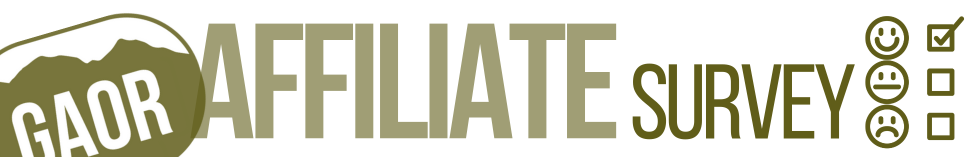 GAOR Affiliate Survey