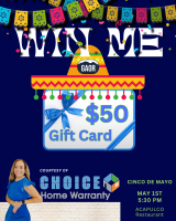 Cinco de Mayo Tombola - Choice Homne Warranty - 50