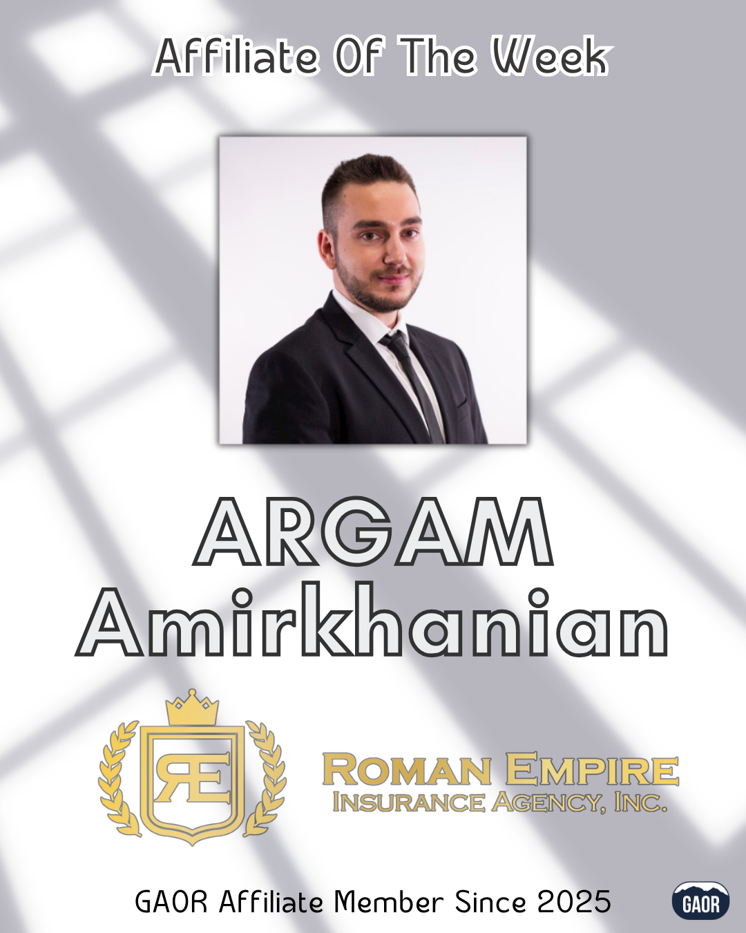 Affiliate Shoutout - ARGAM Amirkhanian