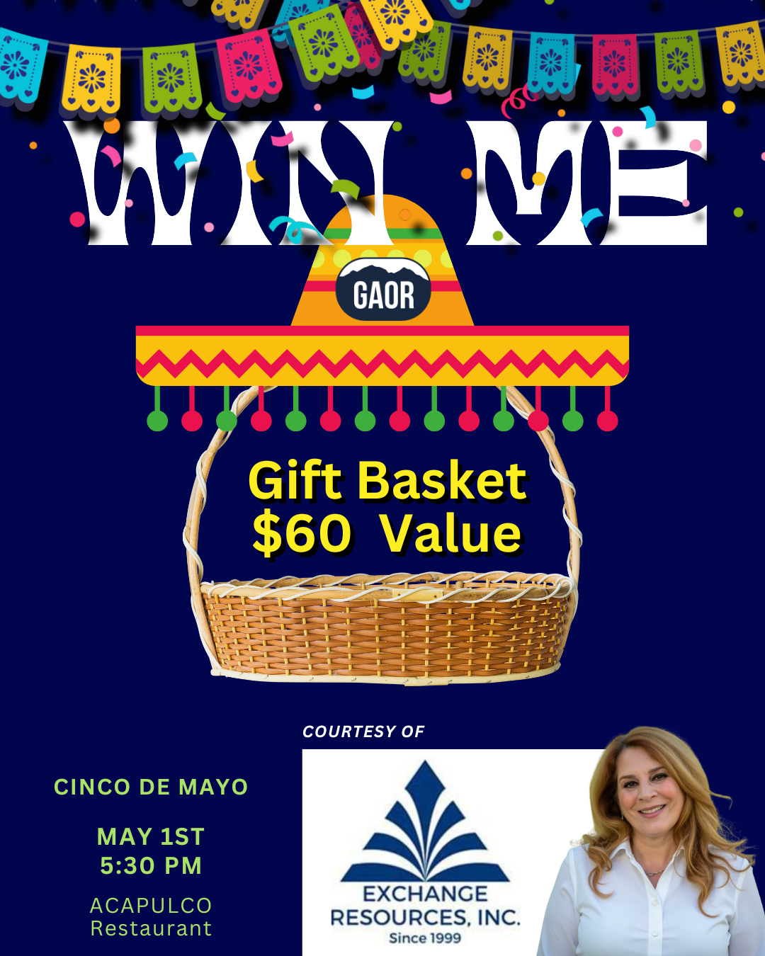 Cinco de Mayo Tombola - Exchange Resources Inc - basket