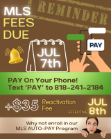 MLS Fees Due by JUL 7