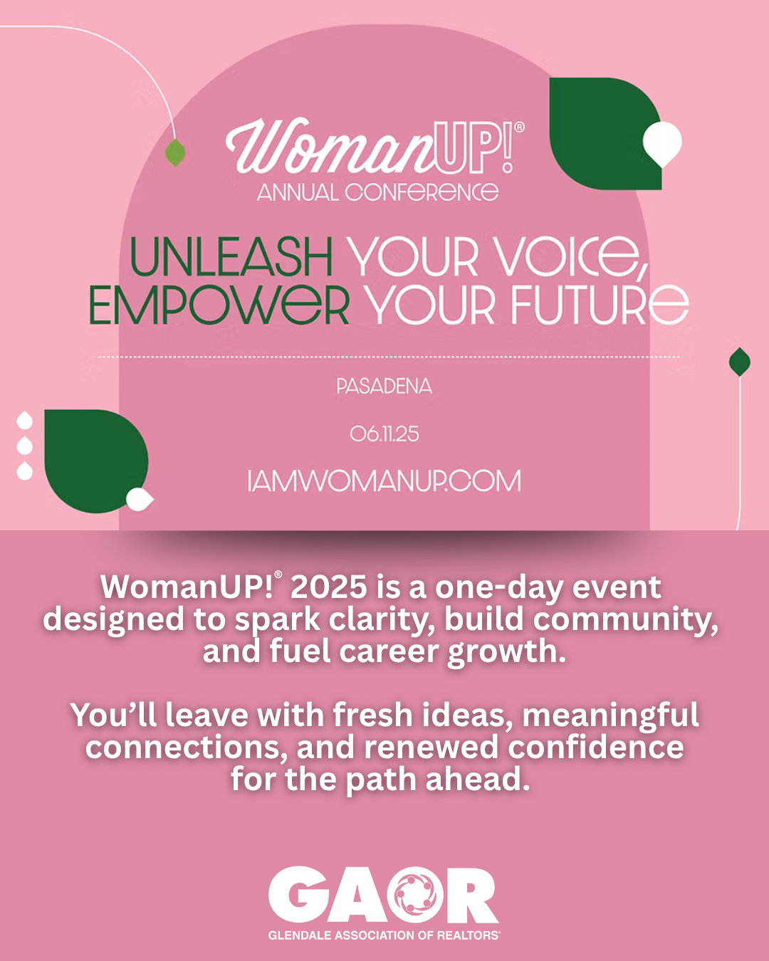 woman up 2025 Annual Conference