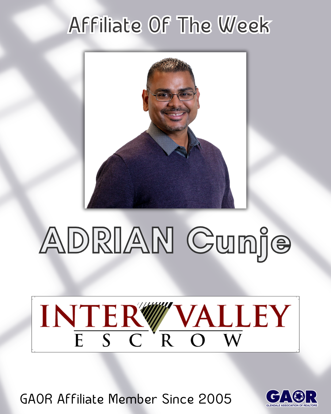 Affiliate Shoutout - Adrian Cunje - 2025