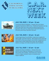 CAR Next Week 2025-07-28
