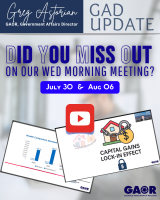 gad update - July30 Aug06