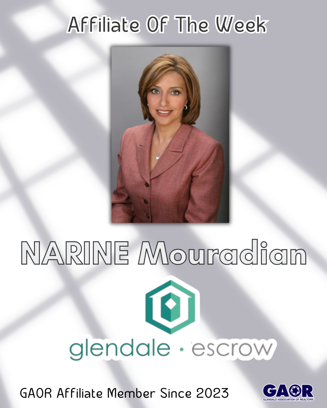 Affiliate Shoutout - Narine Mouradian 2025