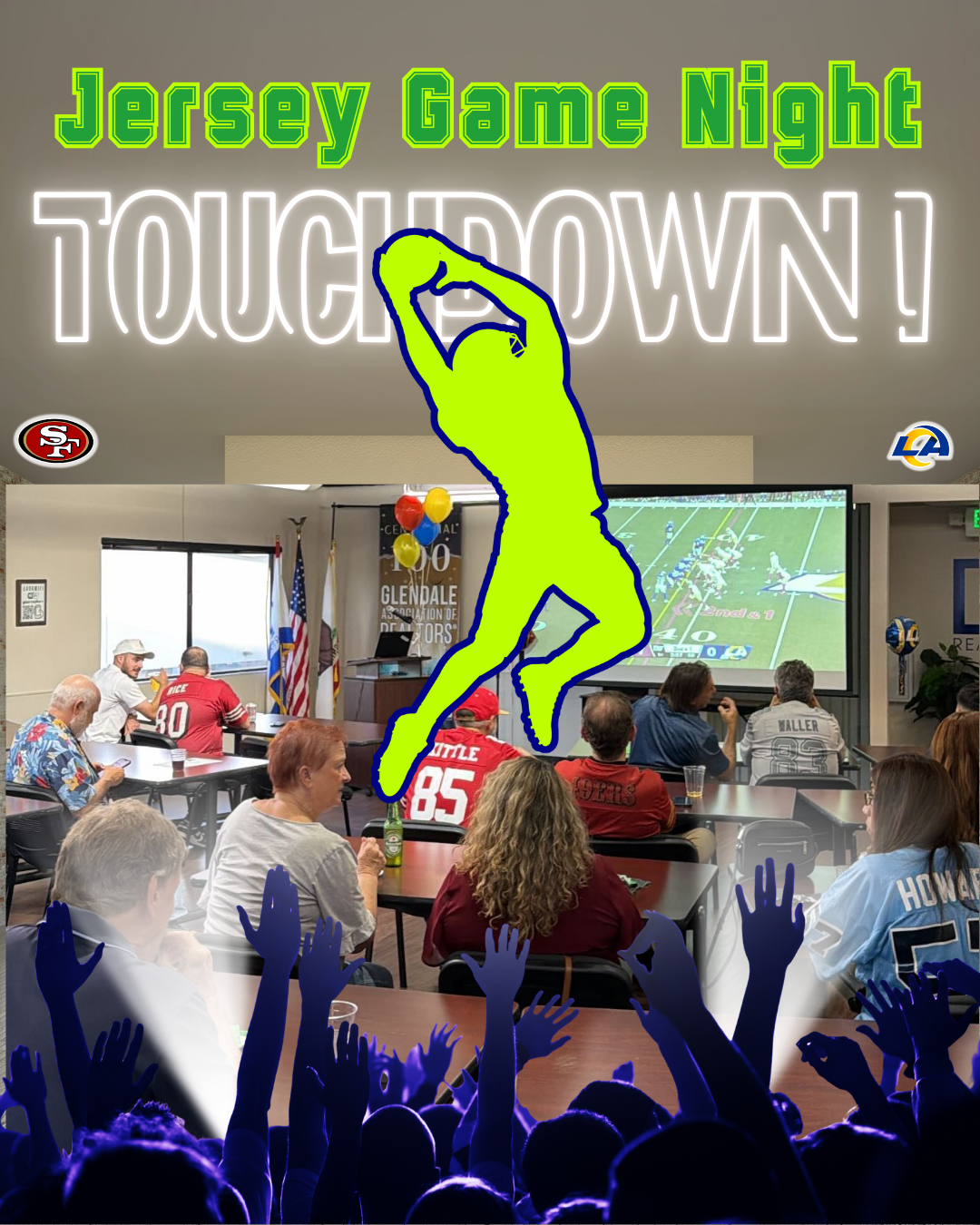 Jersey Game Night Touchdown