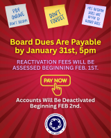 Board Dues Reminder for 2026