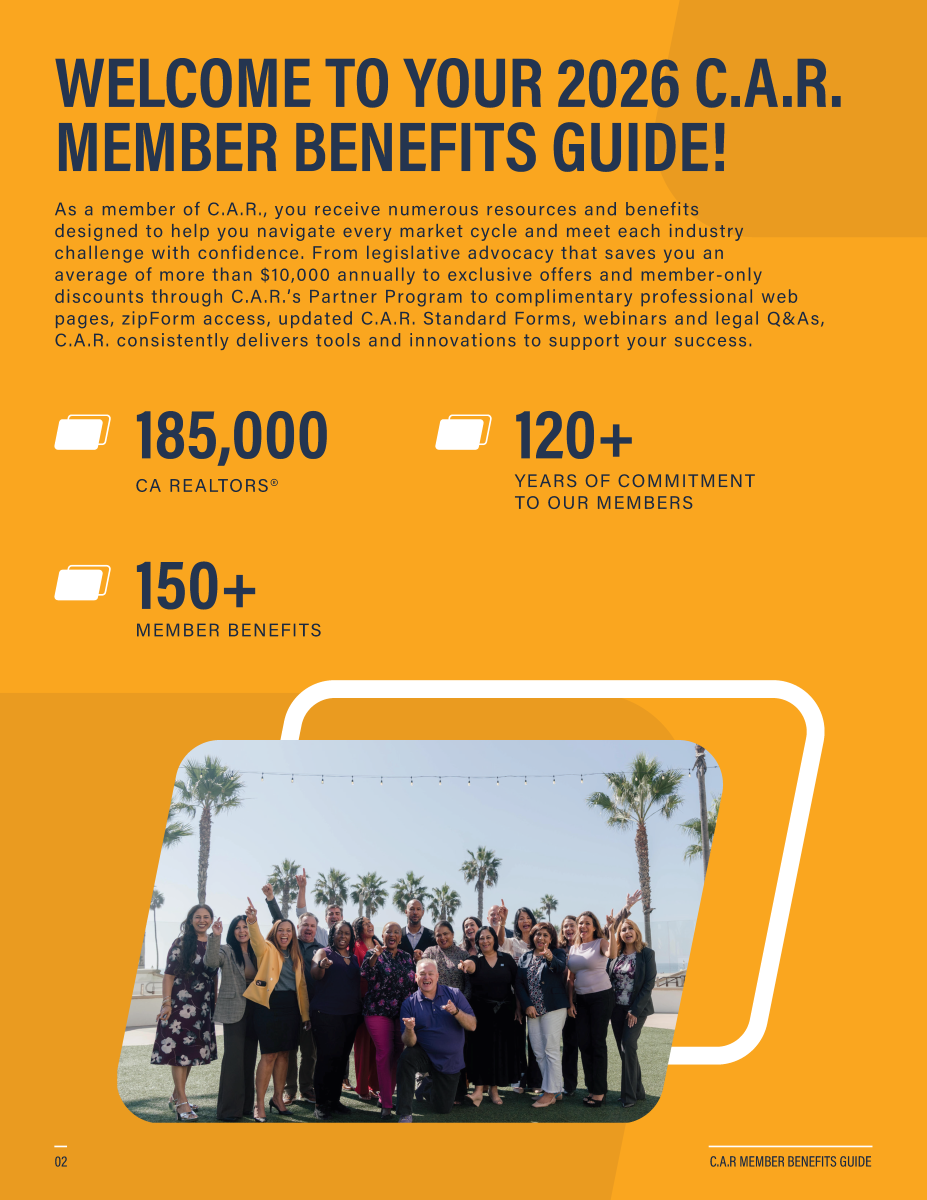 2026 CAR Member Benefits Guide sm