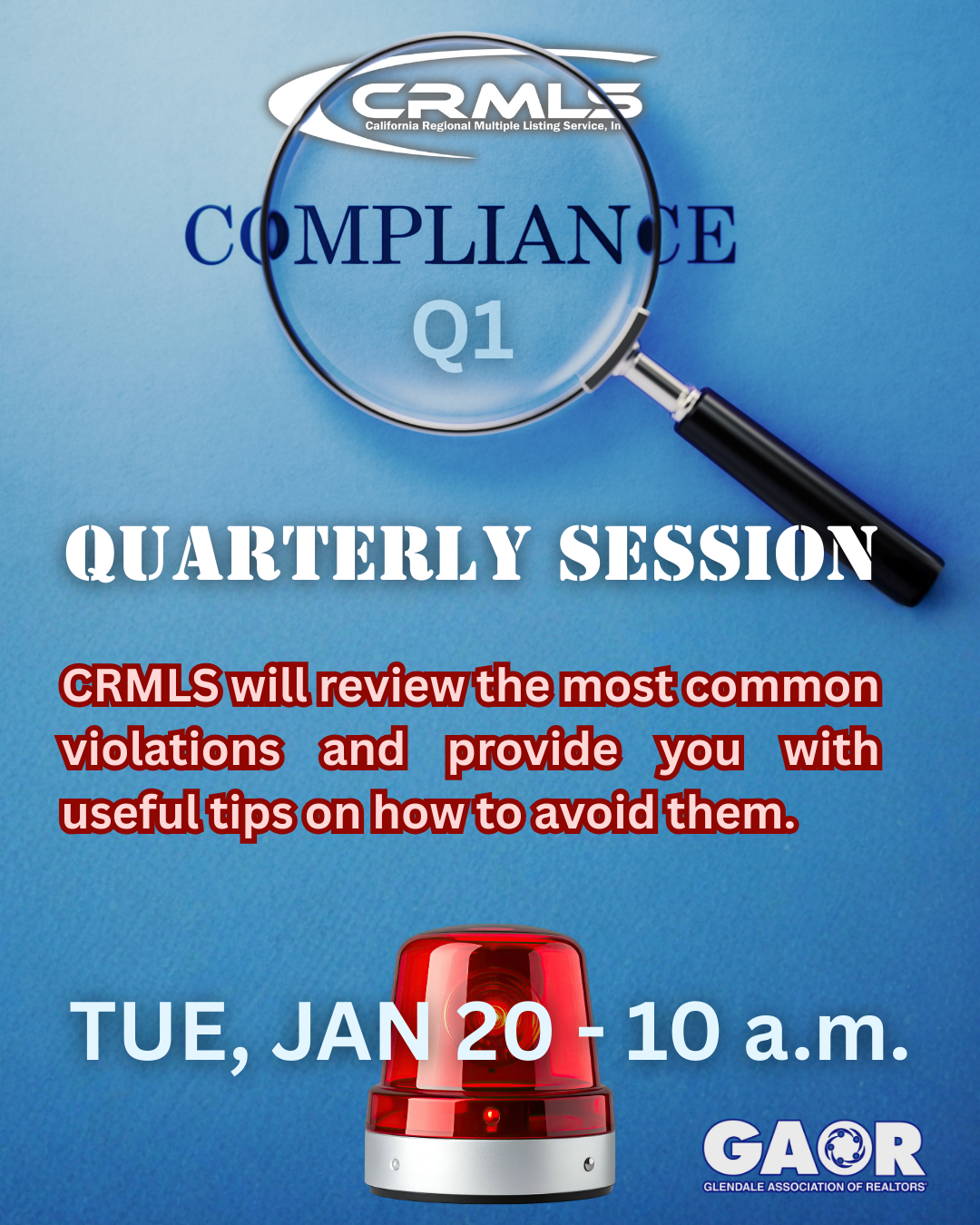CRMLS Compliance Quarterly Session 2026 Q1