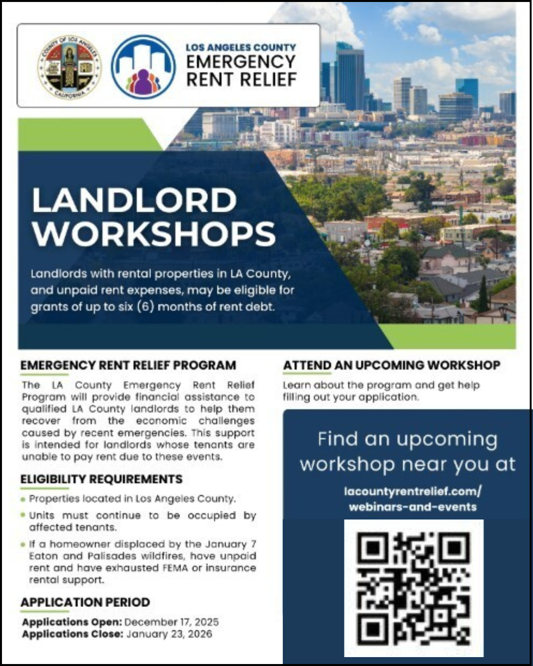 Emergency Rent Relief - Landlord Workshop - Exp ires Jan 23