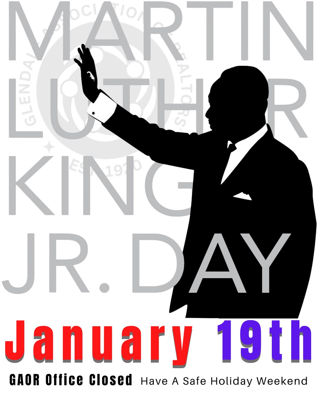 Martin Luther King MLK Jan 19 2026