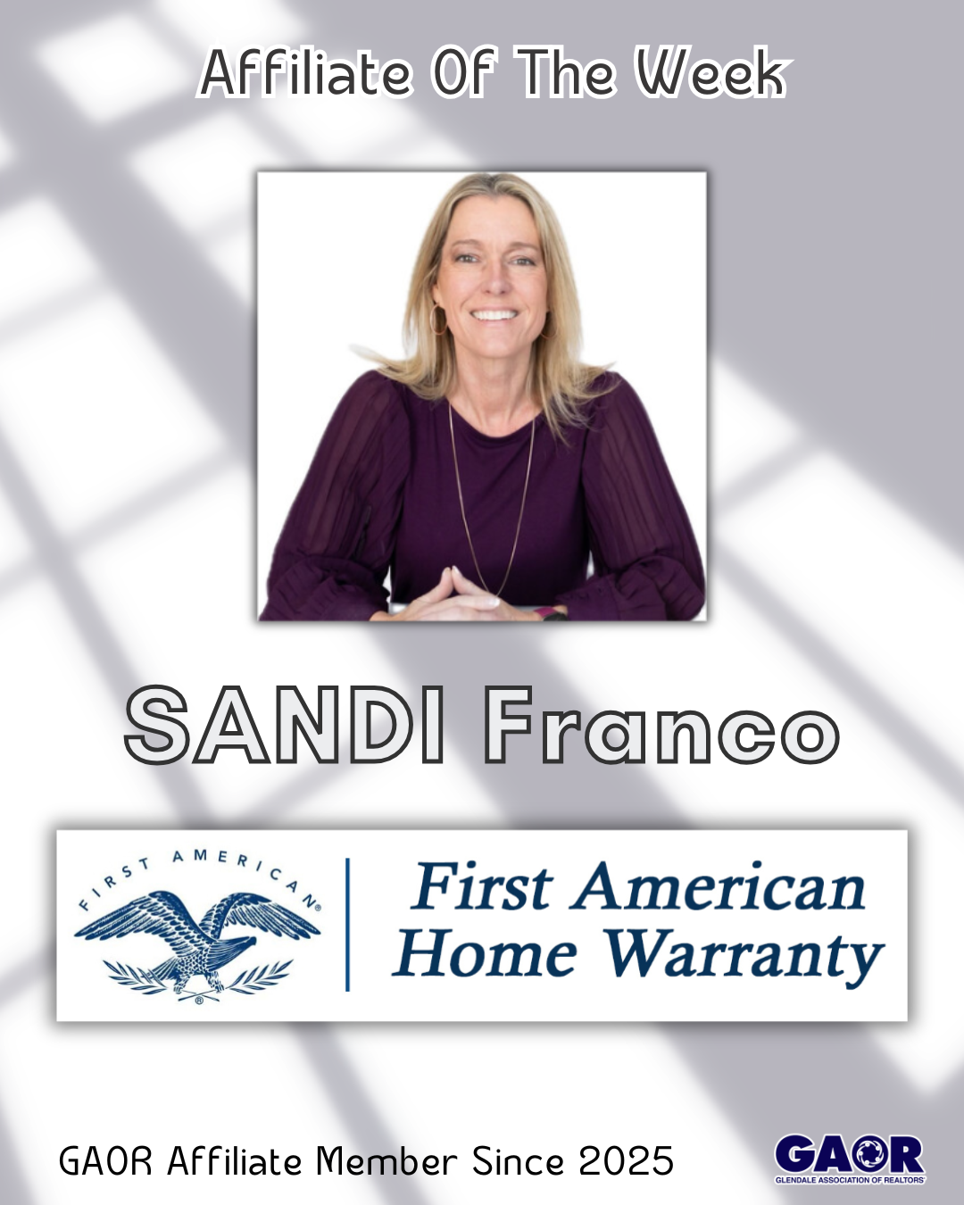 Sandi Franco Affiliate of the Week