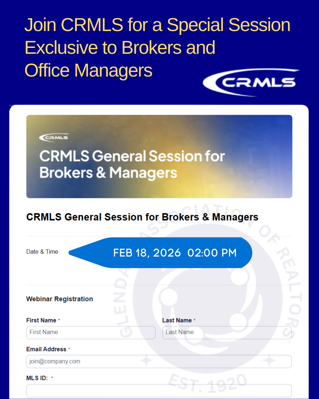 CRMLS Brokers Manager Meeting 2026 Feb 18