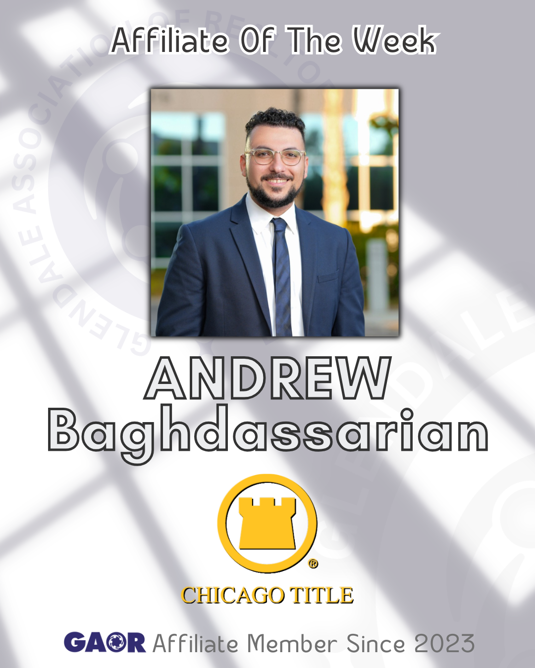 Affiliate Shoutout 2026 - Andrew Baghdassarian