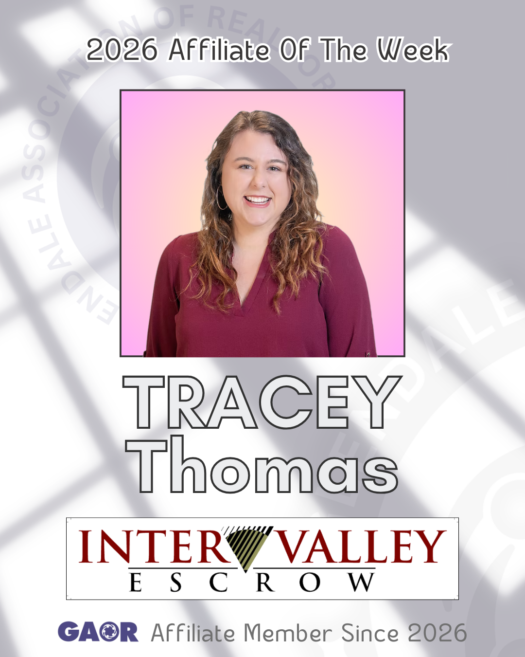 Affiliate Shoutout 2026 - Tracey Thomas - 2026