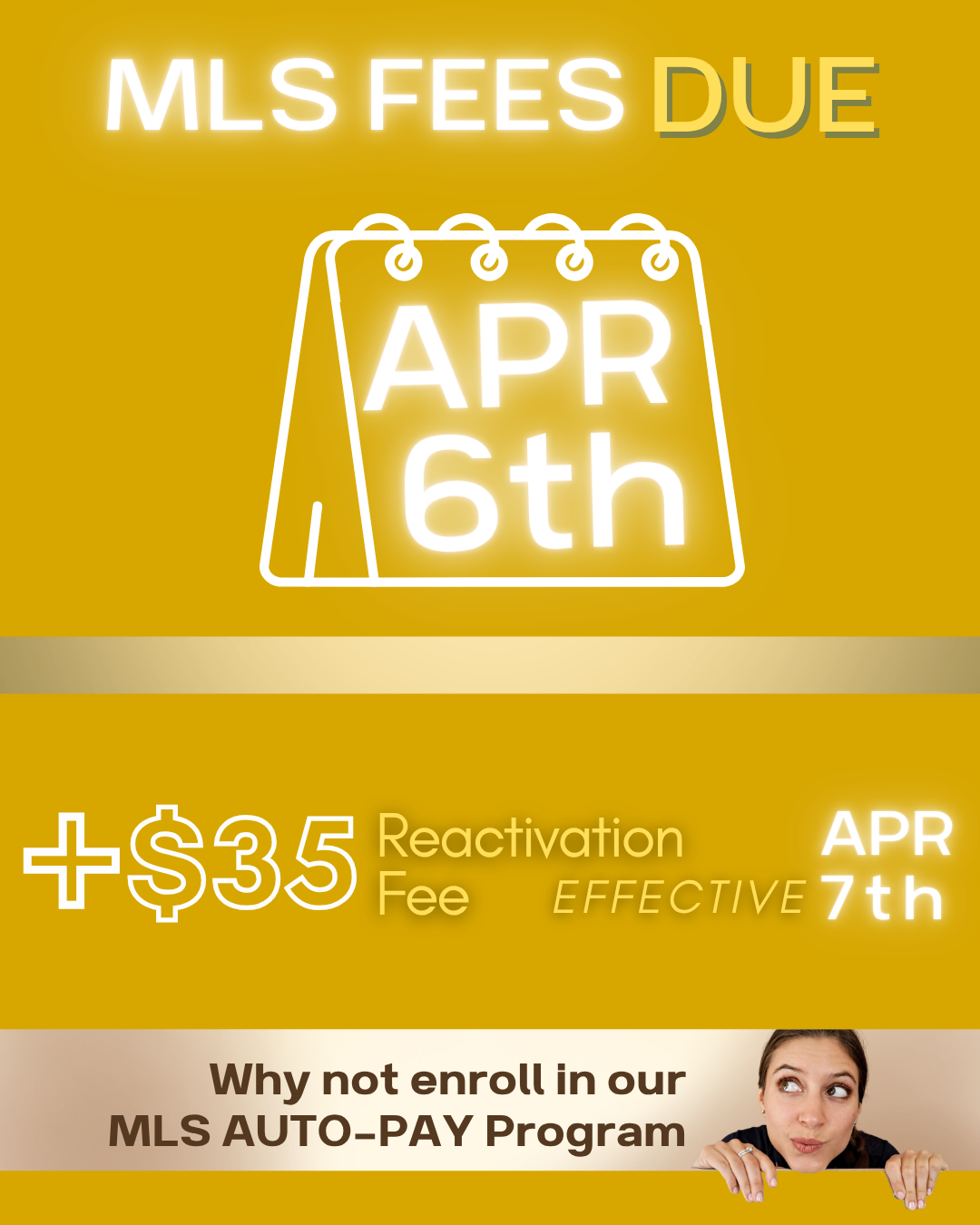 MLS FEES due 2026 APR 06