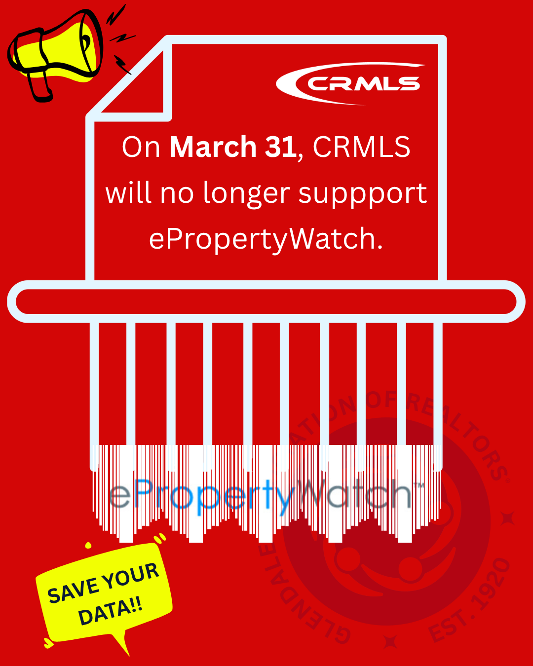 ePropertyWatch Retiring MAR 31