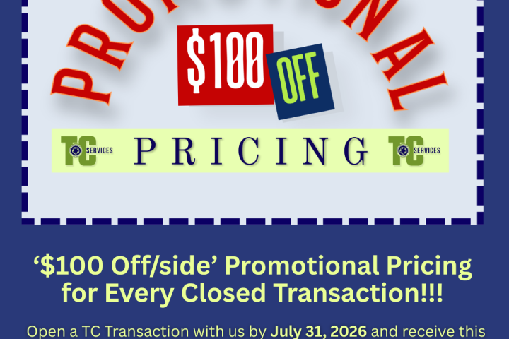 TC Services $100 Discount by July 31st post