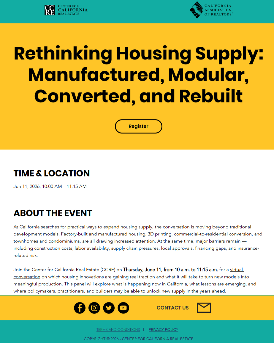 CCRE Rethinking Housing Supply June 2026