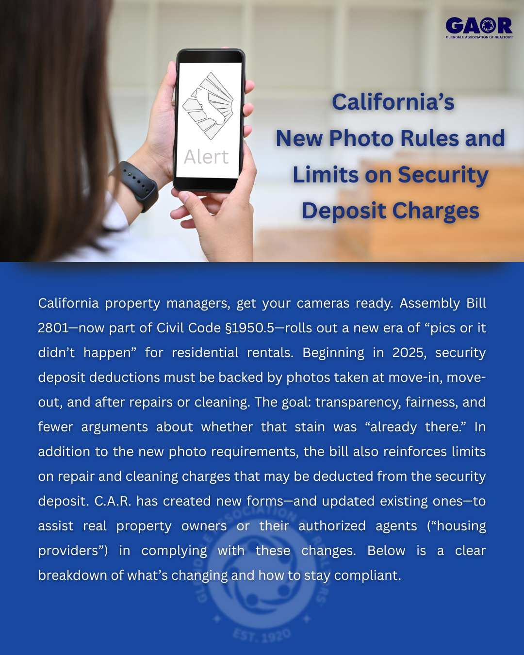 Security Deposit Documentation Law