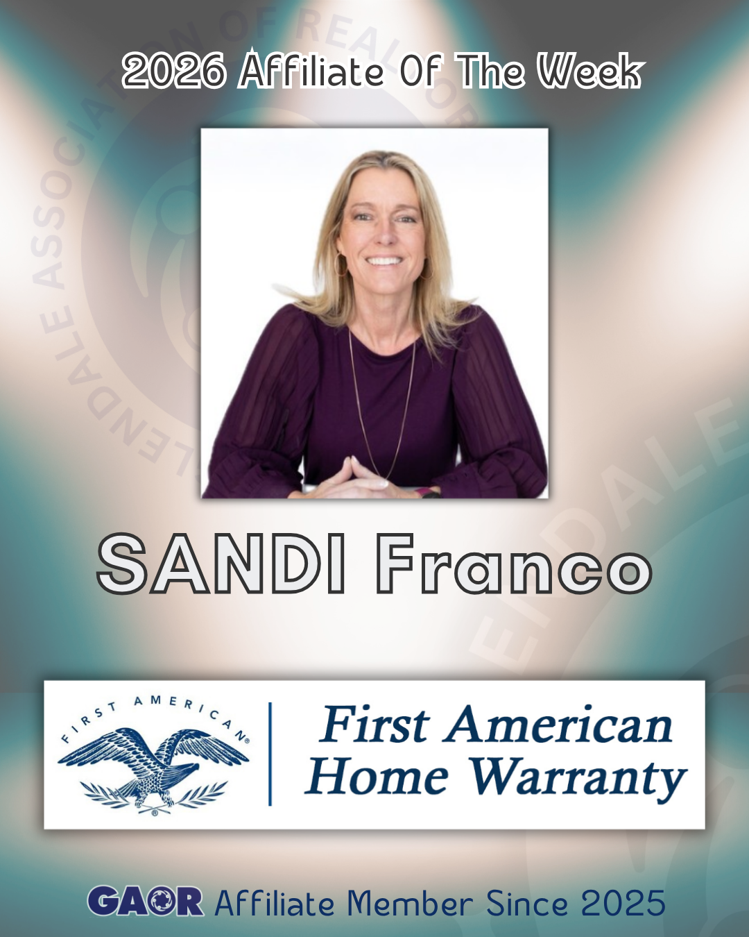 Affiliate Shoutout 2026 - Sandi Franco - 2025