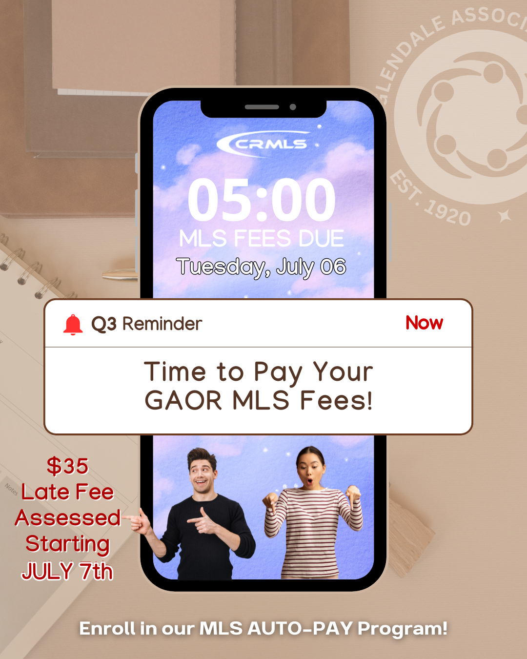 MLS FEES DUE 2026 July 6
