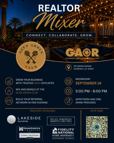GAOR End of Summer REALTOR® Mixer @ Glen Arden – SEP 16