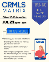 crmls matrix training client collaboration - 2026 July 21