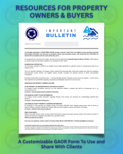 Flood Hazard Notice Handout