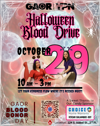 GAOR Halloween Blood Drive – OCT 29